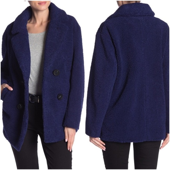 french connection short teddy faux fur jacket